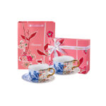 220 ml Bone China Tea Cup & Saucer Set of 2- 3 themed designs-Celestial Reverie - Image 6