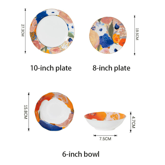 Fine Bone-China 3-Piece Dinner Set – The Taste of Summer - Image 6
