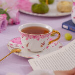 24K Gold Embossed Collectible Teapot Gift Set - Dancing butterfly - Image 3