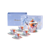 Fine Porcelain Tea Set 9 pcs – Secret Coral Land - Image 9