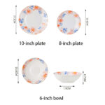 Fine Bone-China 3-Piece Dinner Set – Maiden's dream - Image 6