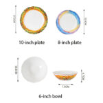 Fine Bone-China 3-Piece Dinner Set – Tulip Garden - Image 7