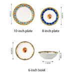 Fine Bone-China 6-Piece Dinner Set – Sevilla - Image 8