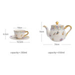 24K Gold Embossed Collectible Teapot Gift Set - Colorful world - Image 11