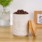 Ceramic Canister with Airtight Lid – 30 Fl Oz Cookie & Coffee Canister, Sugar/Tea/Matcha/Candy Storage Jar - Image 3