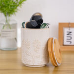 Ceramic Canister with Airtight Lid – 30 Fl Oz Cookie & Coffee Canister, Sugar/Tea/Matcha/Candy Storage Jar - Image 4