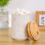 Ceramic Canister with Airtight Lid – 30 Fl Oz Cookie & Coffee Canister, Sugar/Tea/Matcha/Candy Storage Jar - Image 5