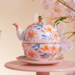 550 ml Bone China Teapot & 10 oz Cup Tea for One Gift Set- Maiden's dream - Image 3