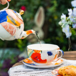 550 ml Bone China Teapot & 10 oz Cup Gift Set-The taste of summer - Image 3