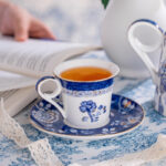 Fine Porcelain Tea Set 9 pcs – Blue Luxe - Image 3