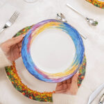 Fine Bone-China 3-Piece Dinner Set – Tulip Garden - Image 3