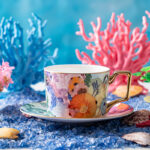 Set of 2 Fine Bone-China Tea Cup & Saucer Set 250 ml – Secret Coral Land - Image 4