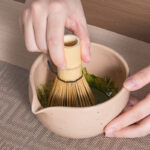Matcha Whisk Set 6Pcs – Complete Ceramic Matcha Making & Gift Set for Tea Ceremony (Brown) - Image 4