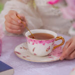 24K Gold Embossed Collectible Teapot Gift Set - Dancing butterfly - Image 6