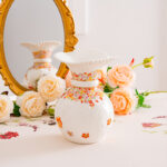 Luxury Porcelain Vase Gift Set – 3 Themes, 24K Gold-Trimmed, Gift box & Handbag Included - Blooming season - Image 5