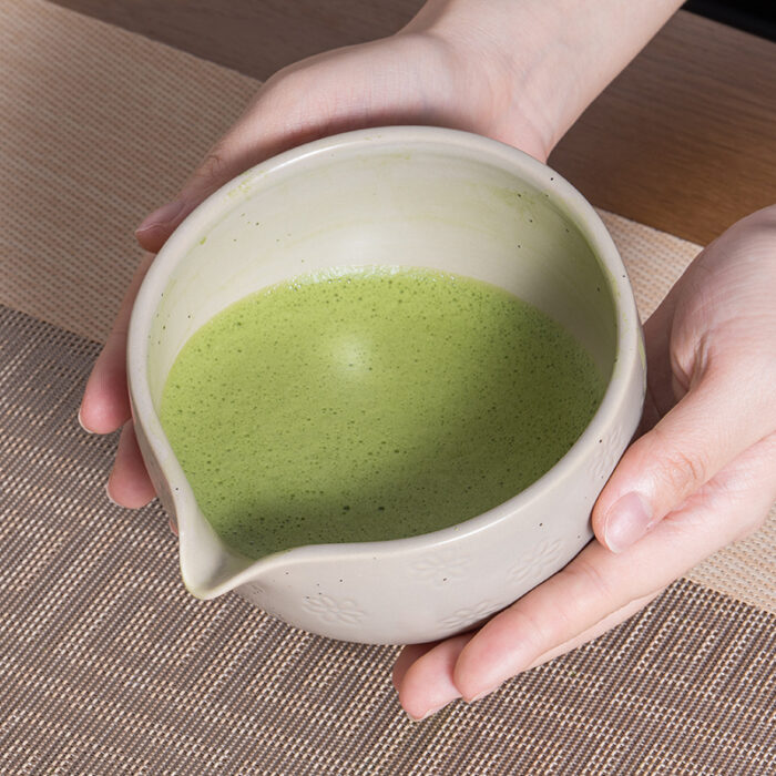 Matcha Whisk Set 6Pcs – Complete Ceramic Matcha Making & Gift Set for Tea Ceremony (Grey) - Image 5