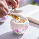 SWEET SPRING 7-Piece Luxury Tea Set – Hand-Painted 24K Gold, Premium Gift Box & Bag - Image 5