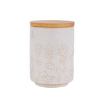 Ceramic Canister with Airtight Lid – 30 Fl Oz Cookie & Coffee Canister, Sugar/Tea/Matcha/Candy Storage Jar