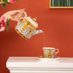 Fine Porcelain Tea Set  Coffee Set 9 pcs – Mediterranean Fantasy - Image 6