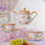 24K Gold Embossed Collectible Teapot Gift Set - Blooming season - Image 2