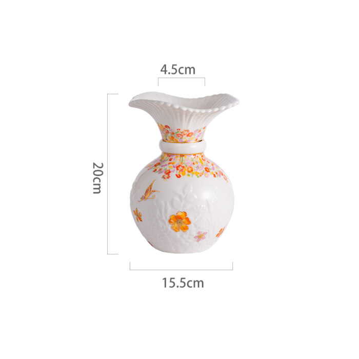 Luxury Porcelain Vase Gift Set – 3 Themes, 24K Gold-Trimmed, Gift box & Handbag Included - Blooming season - Image 7