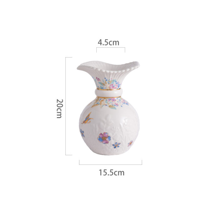 Luxury Porcelain Vase Gift Set – 3 Themes, 24K Gold-Trimmed, Gift box & Handbag Included - Colorful world - Image 6