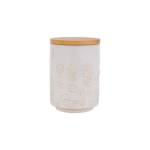Ceramic Canister with Airtight Lid – 30 Fl Oz Cookie & Coffee Canister, Sugar/Tea/Matcha/Candy Storage Jar